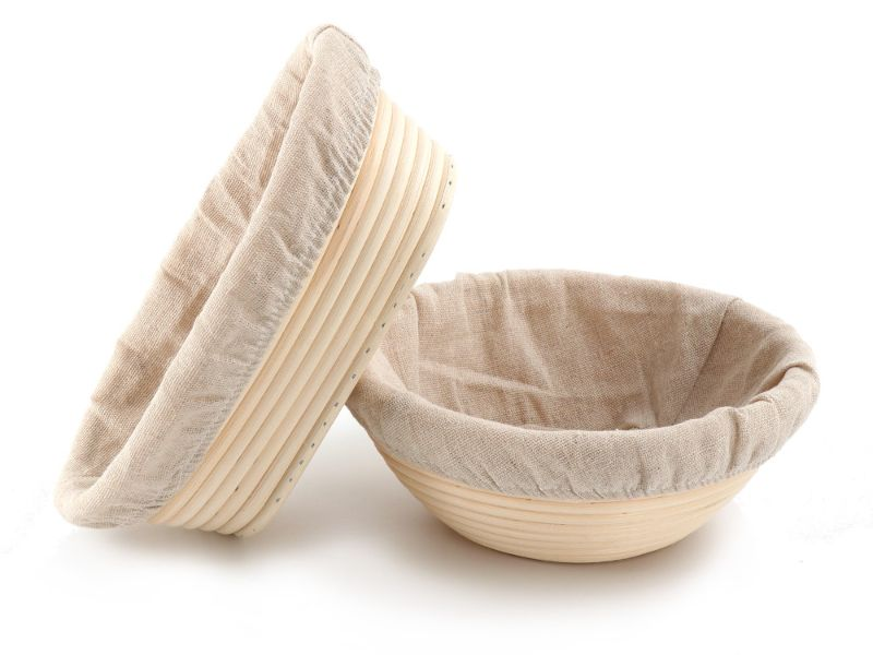 लाइनर के साथ प्रूफिंग टोकरी