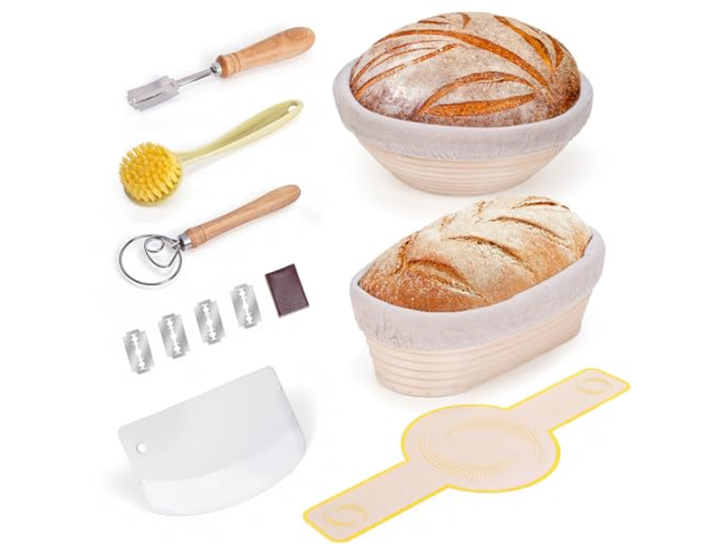 हस्तनिर्मित प्लास्टिक स्क्रैपर बैनेटन्स टोकरी बैनेटन विभिन्न आकृतियाँ प्राकृतिक रंग