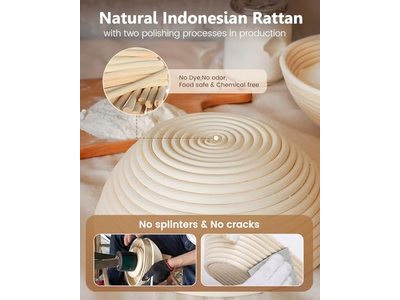 हस्तनिर्मित प्लास्टिक स्क्रैपर बैनेटन्स टोकरी बैनेटन विभिन्न आकृतियाँ प्राकृतिक रंग