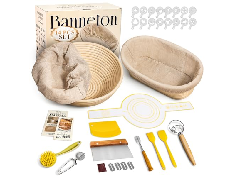 हृदय आकार प्रूफिंग टोकरी टोकरियाँ रोटी लमे विभिन्न आकृतियाँ बैनेटन