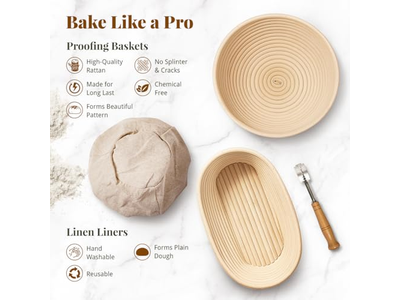 हृदय आकार प्रूफिंग टोकरी टोकरियाँ रोटी लमे विभिन्न आकृतियाँ बैनेटन