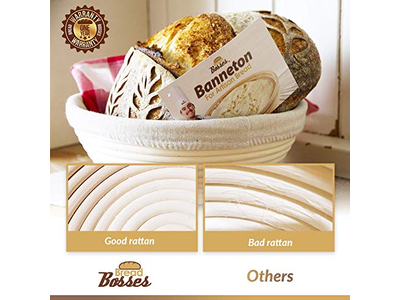 लोफ रोटी प्रूफिंग टोकरी आटा पेपर बॉस फूड52 14 इंच सफाई घर का बना उपयोग