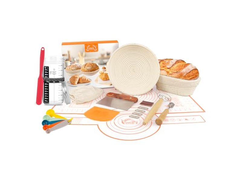 वाणिज्यिक स्टील-प्रबलित रोटी प्रूफिंग टोकरी रतन कोर के साथ