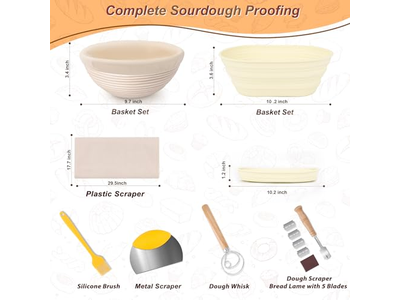 प्राकृतिक रतन टोकरियाँ रोटी बेकिंग खाद्य सुरक्षा अंडाकार प्रूफ टोकरी