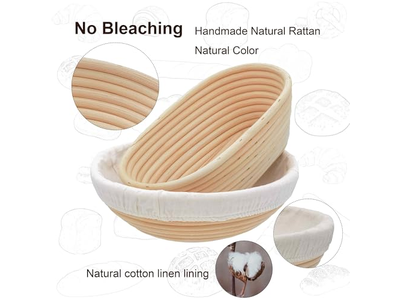 नट बेकिंग टोकरी अंडाकार रोटियाँ टेबल रोटी टोकरियाँ कैनवास सिरेमिक डिस्प्ले