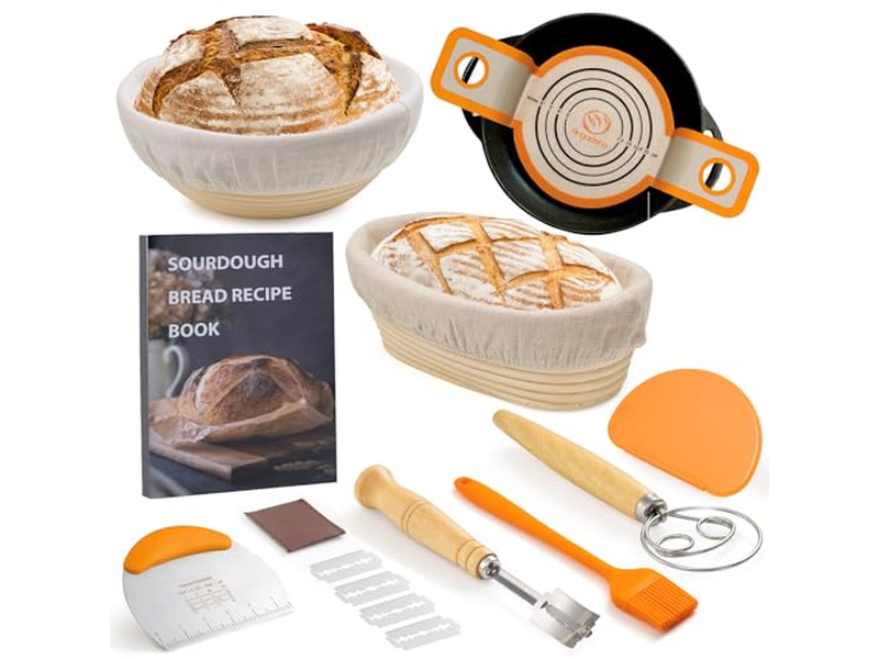 पेशेवर अंडाकार बैनेटन लाइनर सेट प्रीमियम रतन फ्रेम के साथ