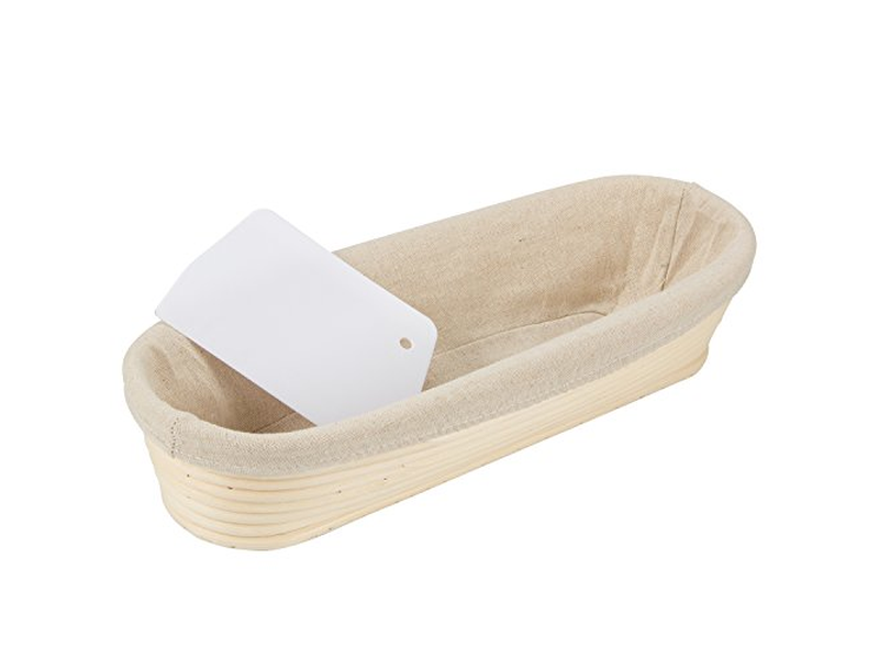 पहली बार उपयोग के लिए रोटी प्रूफिंग टोकरी तैयार करना सॉरडो बिना ब्रेड बेकिंग बास्केट के प्रूफ