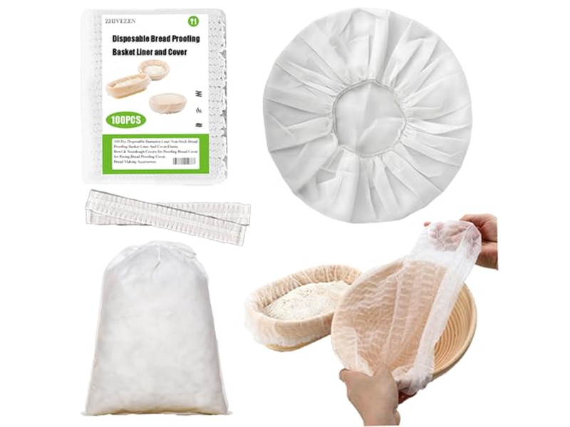 प्रूफिंग बास्केट लैम 13सेमी रोटी प्रूफिंग टोकरी लाइनर्स के साथ 9 इंच अंडाकार आयताकार