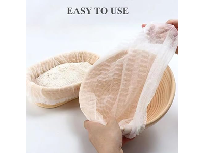 प्रूफिंग बास्केट लैम 13सेमी रोटी प्रूफिंग टोकरी लाइनर्स के साथ 9 इंच अंडाकार आयताकार