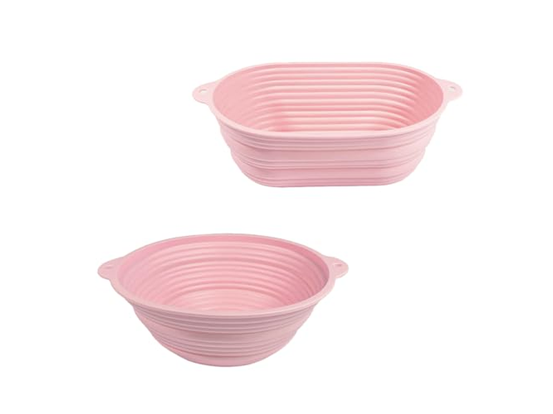 प्रूफिंग बास्केट लिनन 5इंच छोटा 10 इंच अंडाकार रोटी प्रूफिंग टोकरी ब्रेड बास्केट