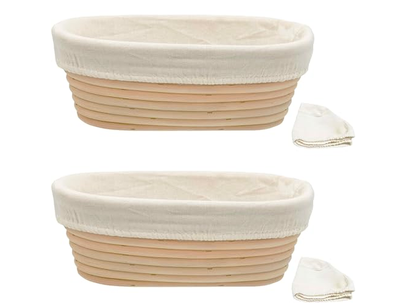 होम बेकर्स सॉरडो ब्रेड होल सेल बेनेटन के लिए प्रूफिंग बास्केट सेट