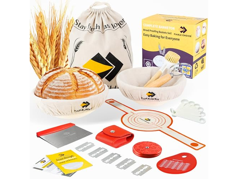 2 गोल और अंडाकार 3पीस ब्रेड रोटी प्रूफिंग टोकरी 5पीस हॉट सेल का प्रूफिंग बास्केट सेट