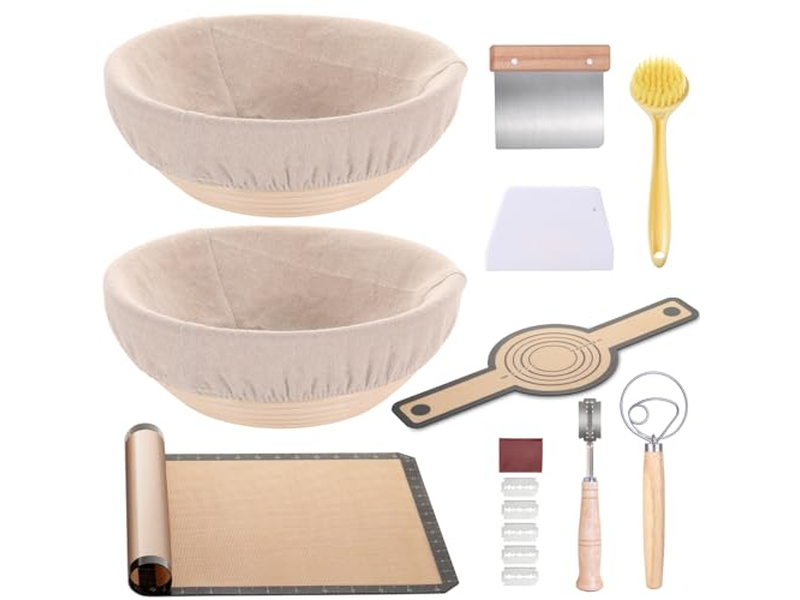 प्रूफिंग बाउल रोटी प्रूफिंग टोकरी हार्ट शेप ब्रेड राउंड राइज़र घर का बना रोटी