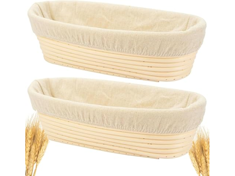 खमीर के लिए प्रोविंग टोकरियाँ बैनेटन प्रूफिंग टोकरी अंडाकार