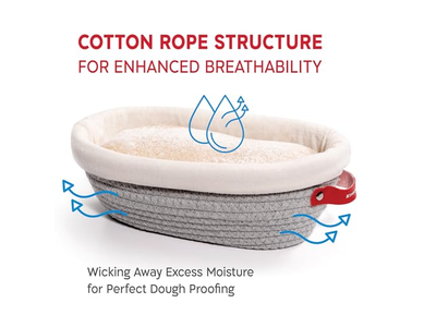 रतन रोटी टोकरियां रोटी प्रूफिंग टोकरी गोल बेकरी आपूर्ति