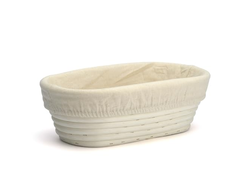 सिलिकॉन रोटी प्रूफिंग टोकरी और लैम गैर-चिपकने वाला 500ग्राम अंडाकार ली वैली सर्वश्रेष्ठ रोटी राइज़र के साथ