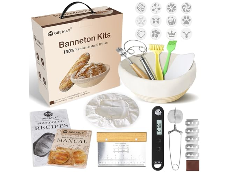 सिलिकॉन रोटी प्रूफिंग टोकरी गुलाबी सॉरडो लाइनर अंडाकार सेट DIY प्राकृतिक रतन