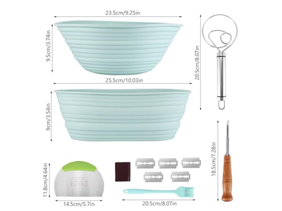 हैवी ड्यूटी ब्रेड बेकर लिनन कूश प्रूफिंग बास्केट 4 इंच के लिए