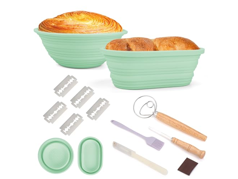 इंडोनेशिया रतन रोटी प्रूफिंग टोकरी 9 इंच गोल सेट थोक