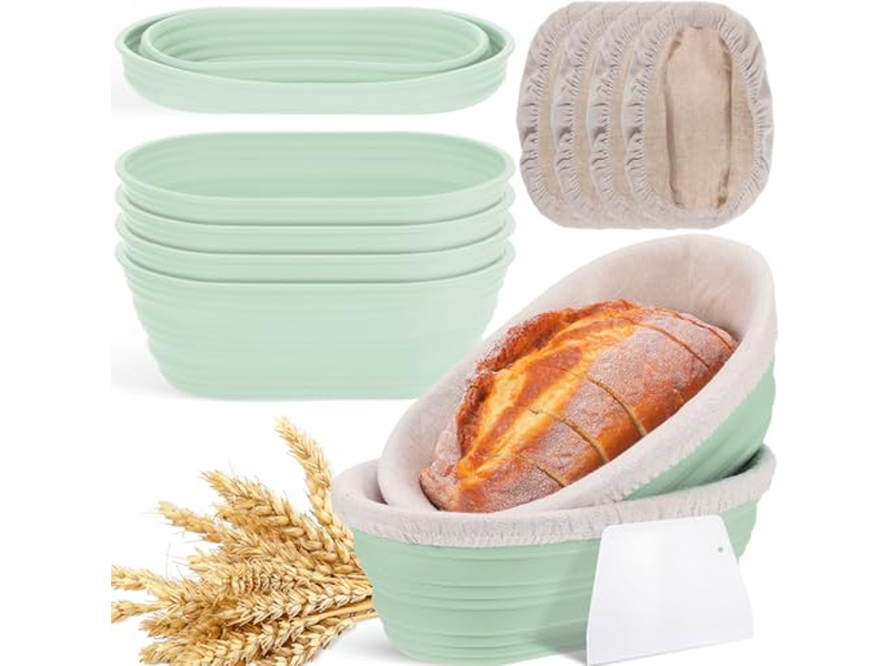 बड़ा अंडाकार टोकरी छोटा रोटी मिश्रण कटोरा लकड़ी का आटा-उठाने वाला सॉरडो रोटी प्रूफिंग टोकरी