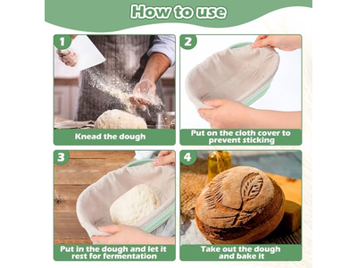 बड़ा अंडाकार टोकरी छोटा रोटी मिश्रण कटोरा लकड़ी का आटा-उठाने वाला सॉरडो रोटी प्रूफिंग टोकरी