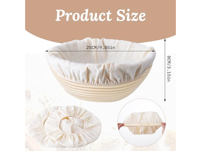 आटे के प्रूफिंग के लिए प्लास्टिक टोकरियाँ खमीर रोटी टोकरी बेकिंग