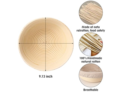 बैगेट पैन पिज्जा आटा ट्रे के लिए प्रूफिंग बास्केट ढक्कन के साथ