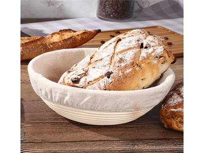 बैगेट पैन पिज्जा आटा ट्रे के लिए प्रूफिंग बास्केट ढक्कन के साथ