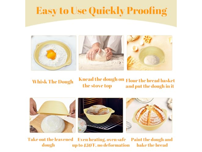 गोल रोटी टोकरी क्राफ्ट्स टोकरी लाइनर्स प्रूफिंग फॉर बेकिंग रिंग शेप