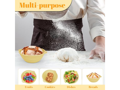 गोल रोटी टोकरी क्राफ्ट्स टोकरी लाइनर्स प्रूफिंग फॉर बेकिंग रिंग शेप