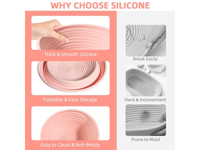 गोल अंडाकार किण्वन टोकरी वाइन रोटी पीपी बैनेटोन बैगेट केक निट